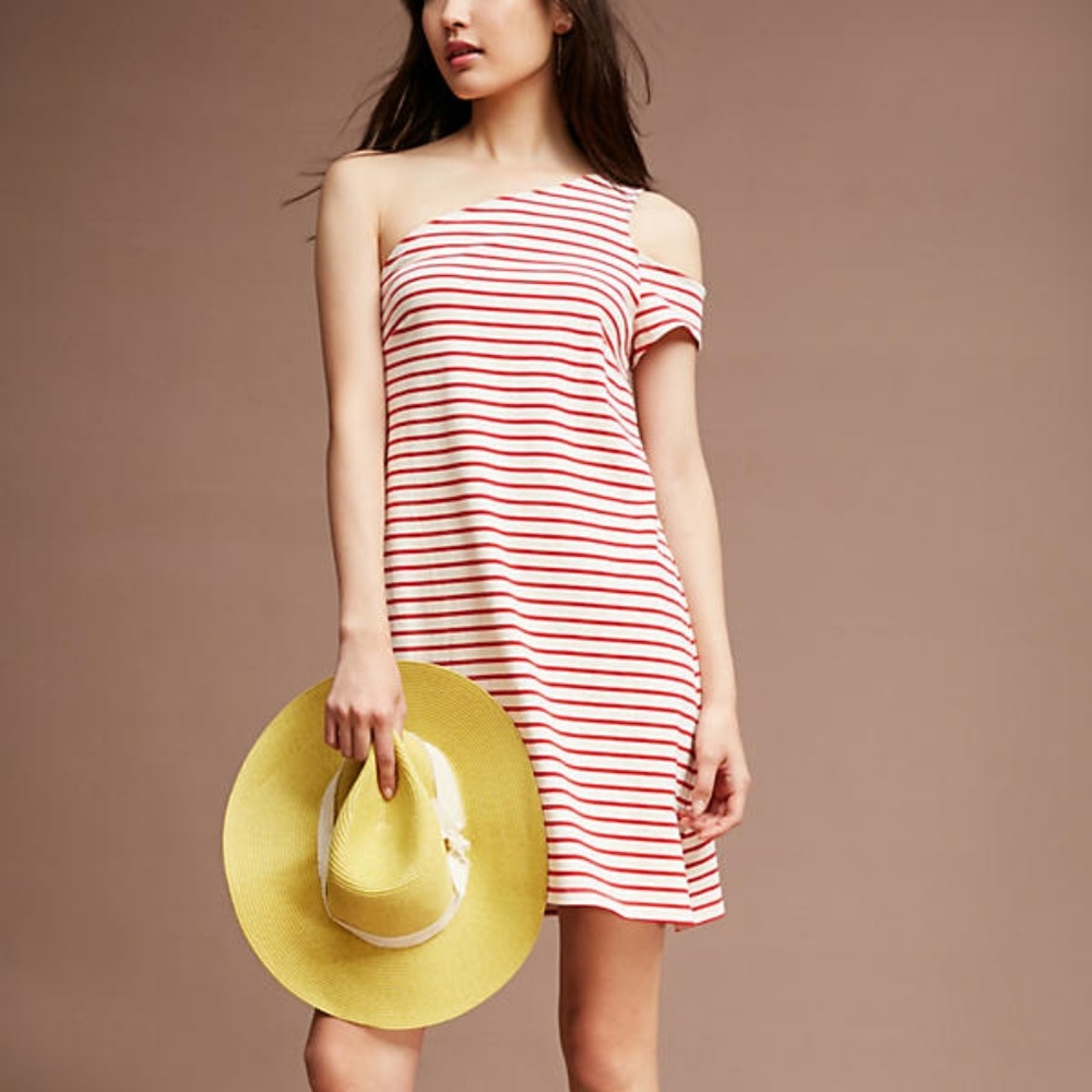 NWT Anthropologie Marketa One-Shoulder Dress Maeve